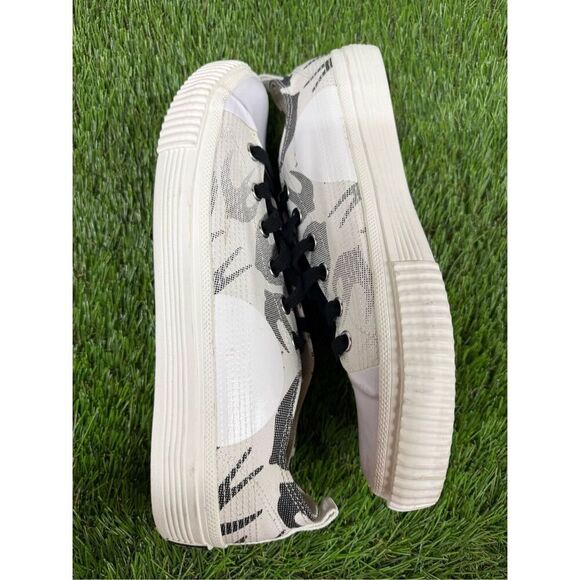 McQ By Alexander McQueen Men's Swallow Swarm Vulc Low-Top Sneakers 43 (10) White - Picture 6 of 9